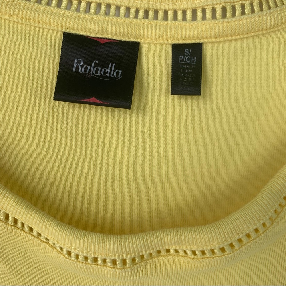 Rafaella Yellow Sleeveless Tank Top - Picture 2 of 6